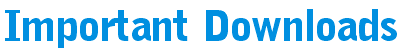 Important Software Downloads